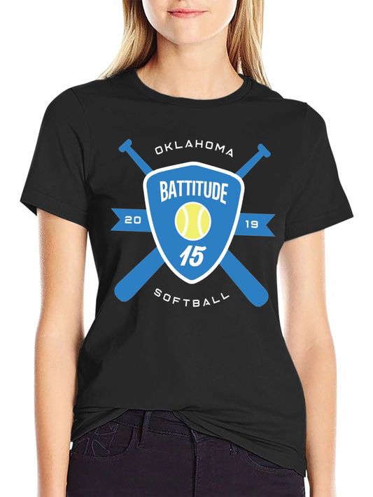Camiseta Negra de Béisbol Battitude