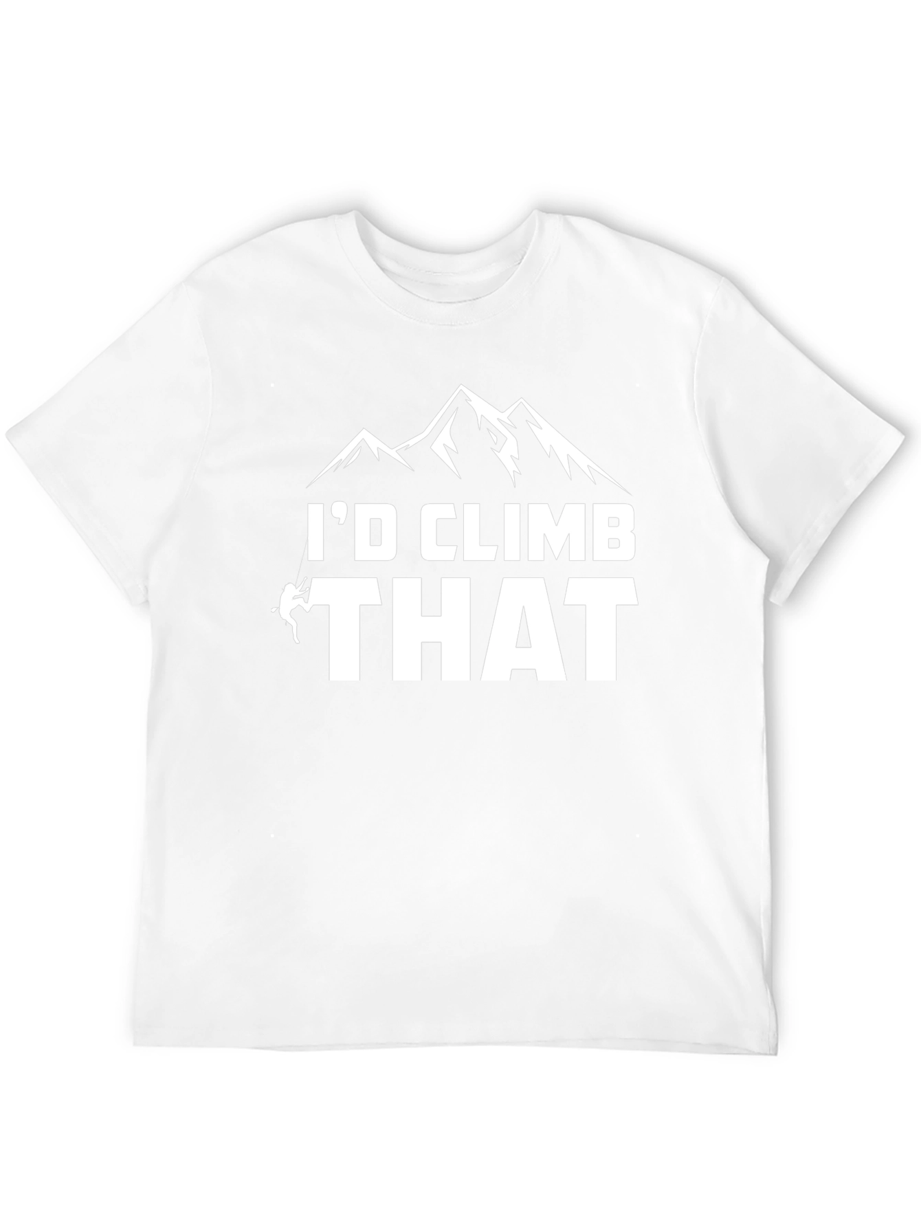 Camiseta Negra Id Climb That para Aventureros