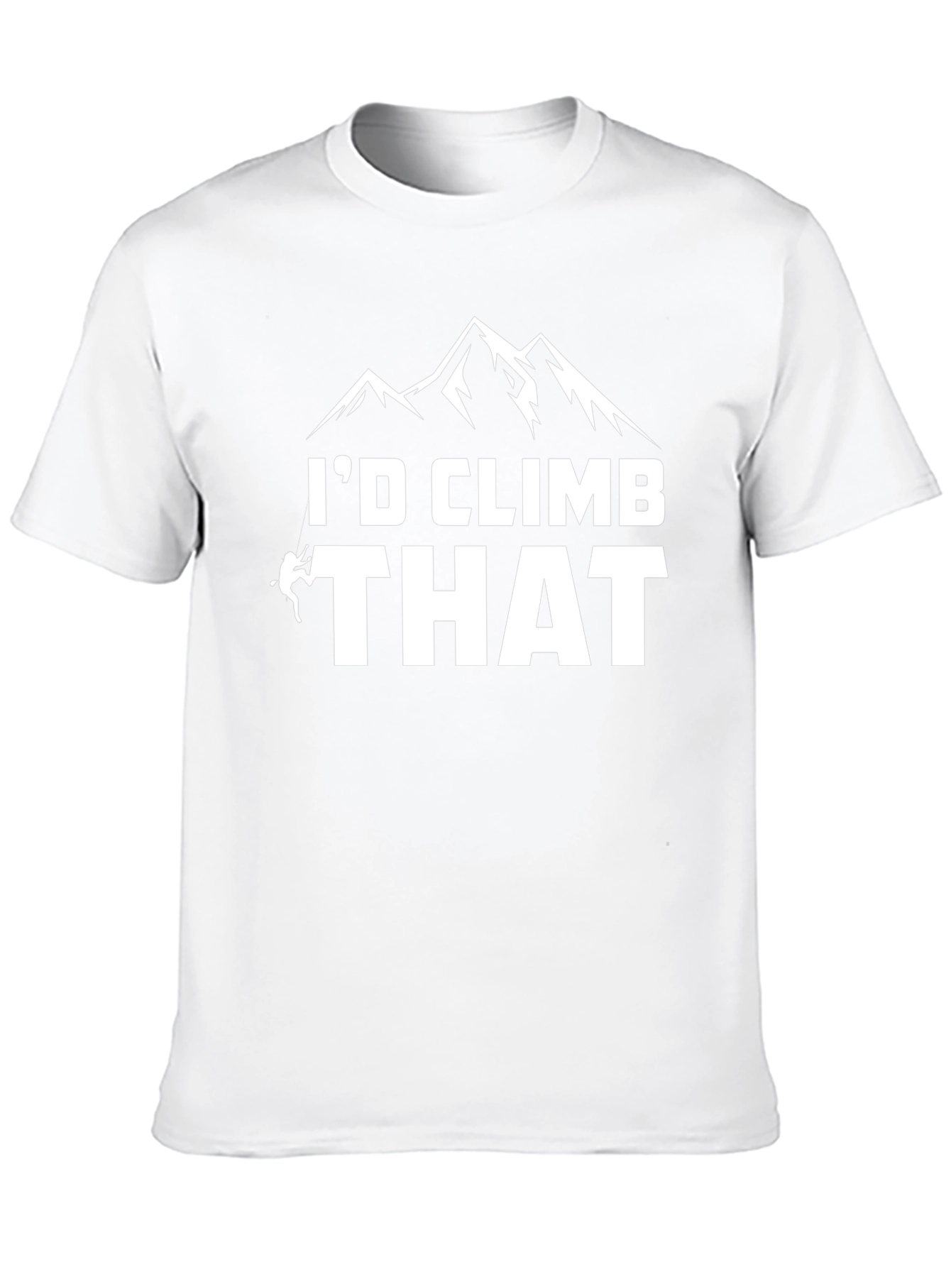 Camiseta Negra Id Climb That para Aventureros