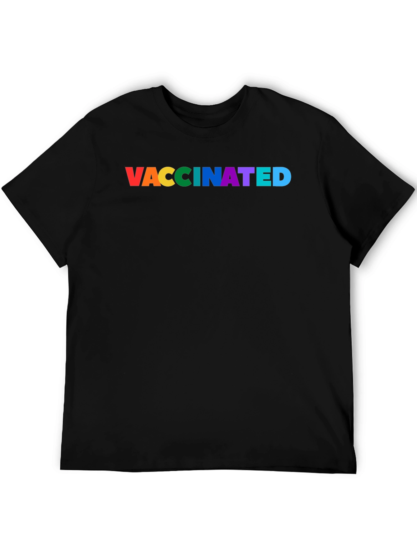 Camiseta Negra Vacunado Orgullo Gay LGBT