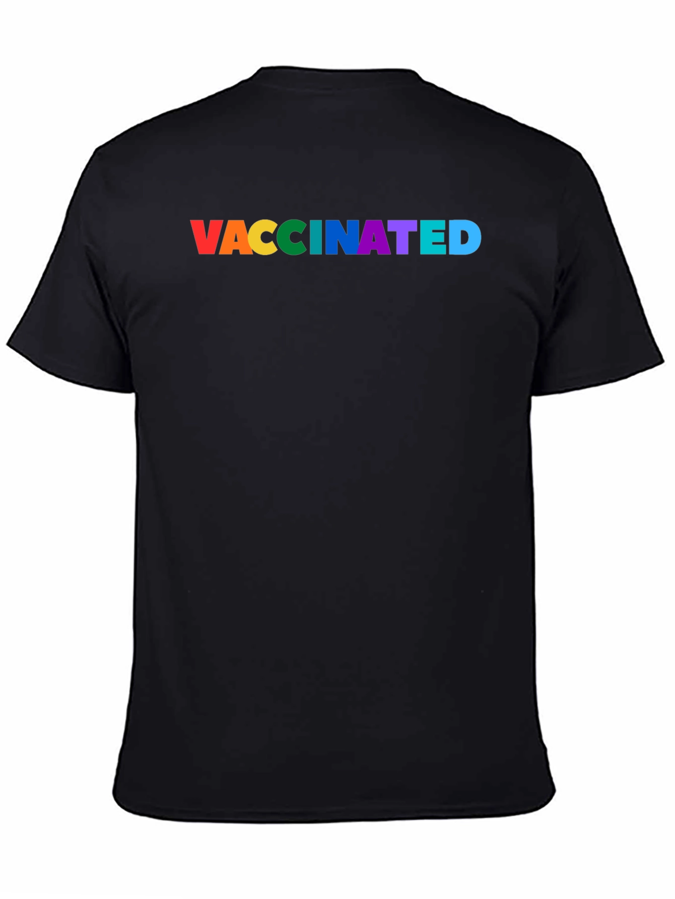 Camiseta Negra Vacunado Orgullo Gay LGBT