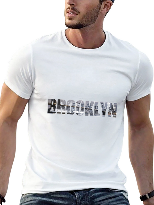 Camiseta Negra Brooklyn Skyline