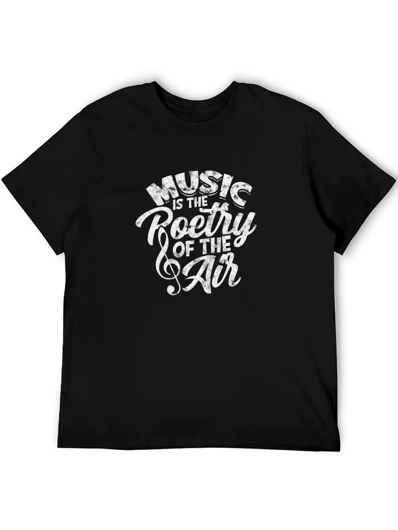 Camiseta Negra Music is the Poetry of the Air