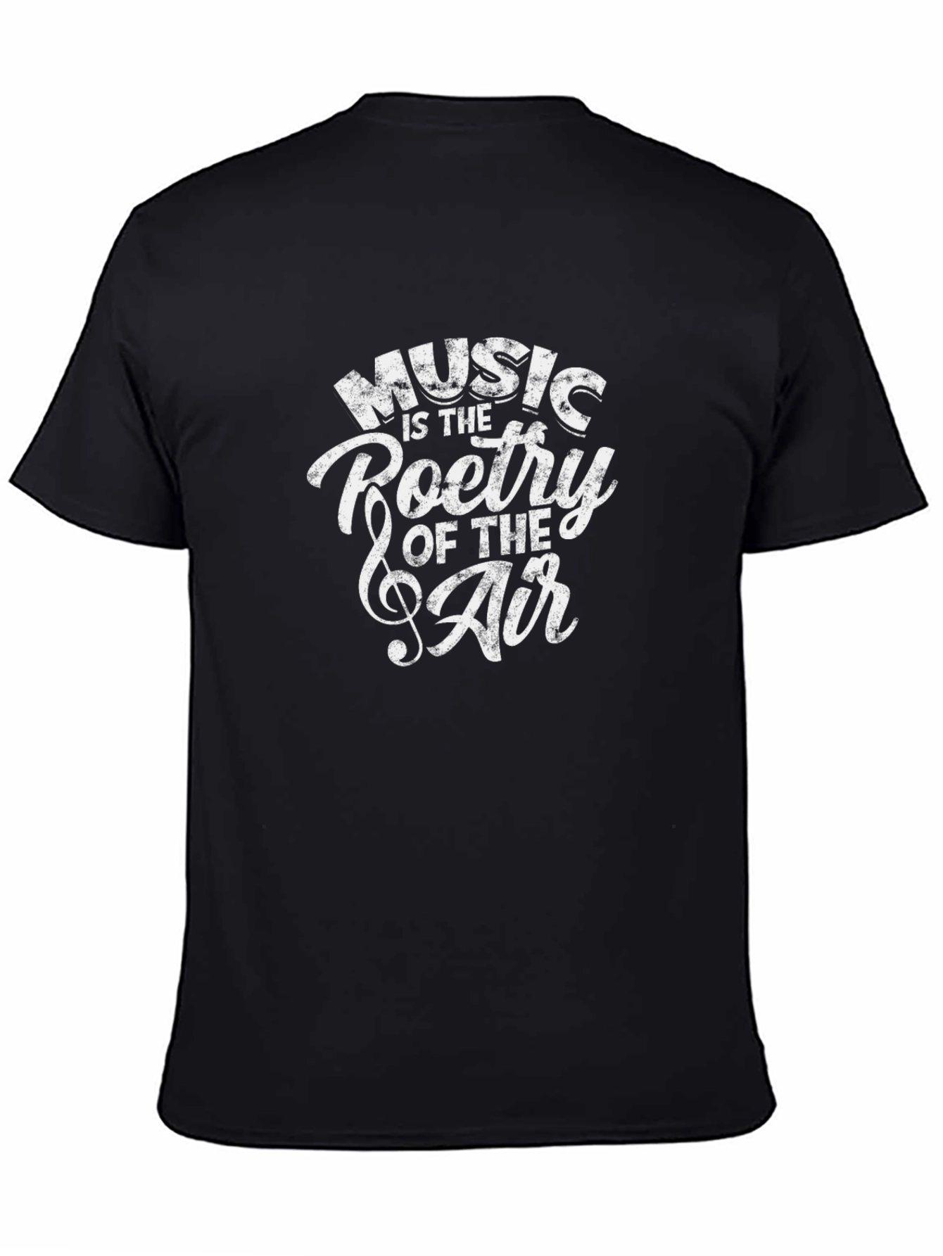 Camiseta Negra Music is the Poetry of the Air