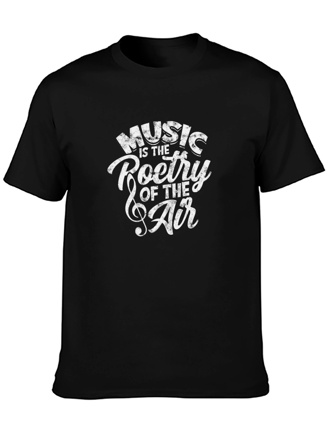 Camiseta Negra Music is the Poetry of the Air