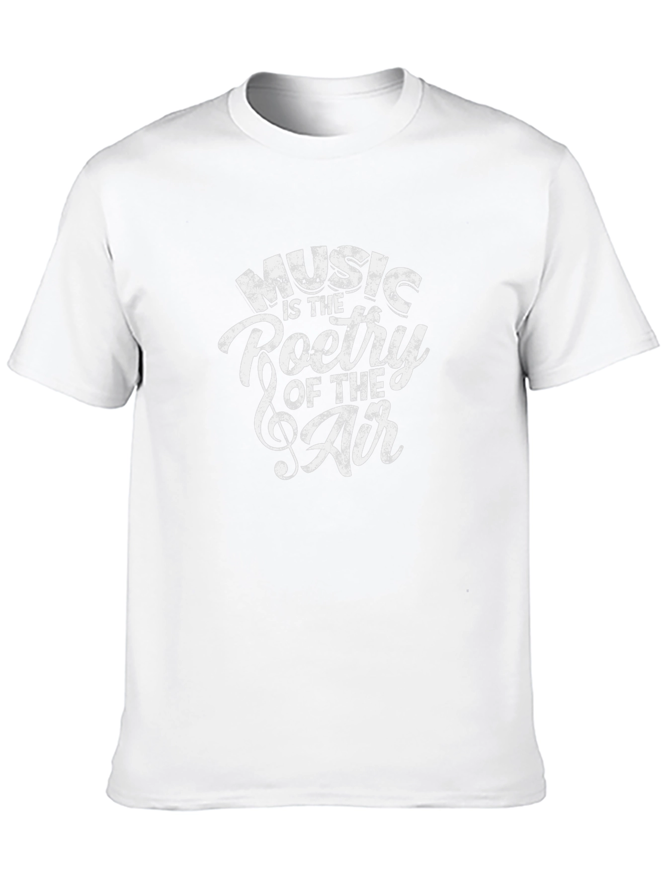Camiseta Negra Music is the Poetry of the Air