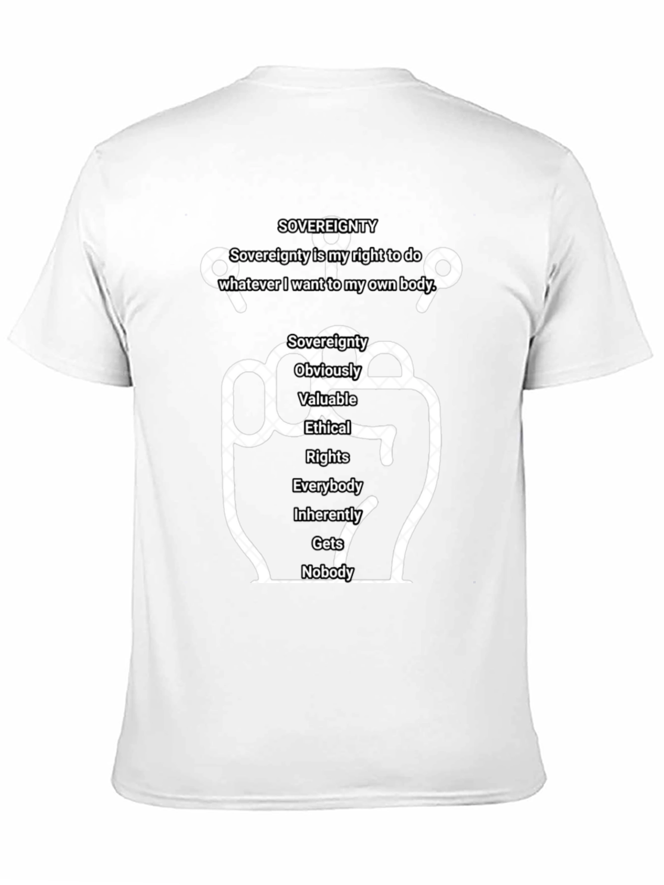 Camiseta con Diseño Gráfico SOVEREIGNTY