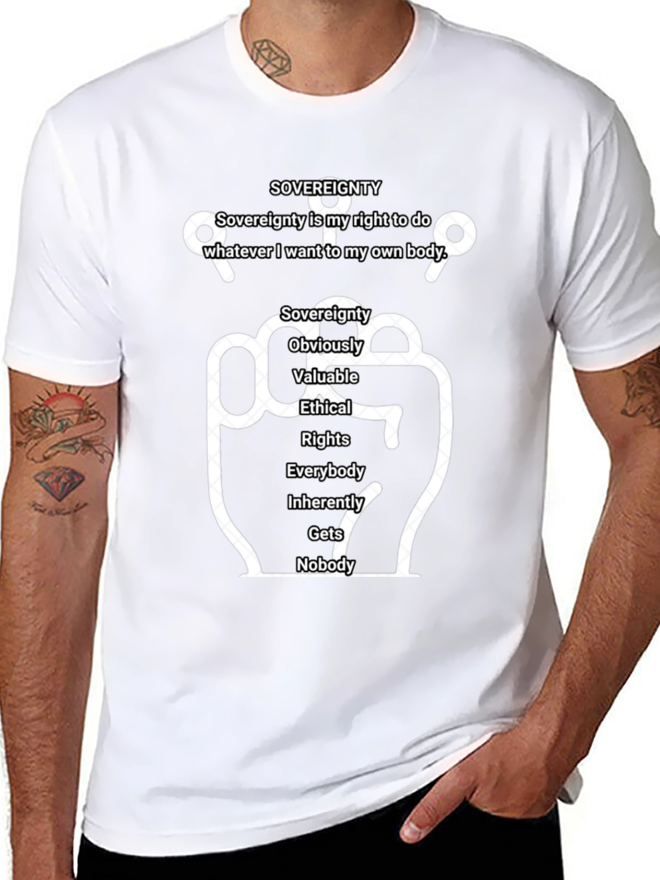 Camiseta con Diseño Gráfico SOVEREIGNTY