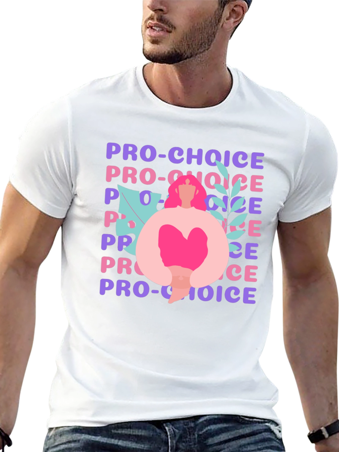 Camiseta Pro-Choice Negra - Diseño Gráfico Feminista