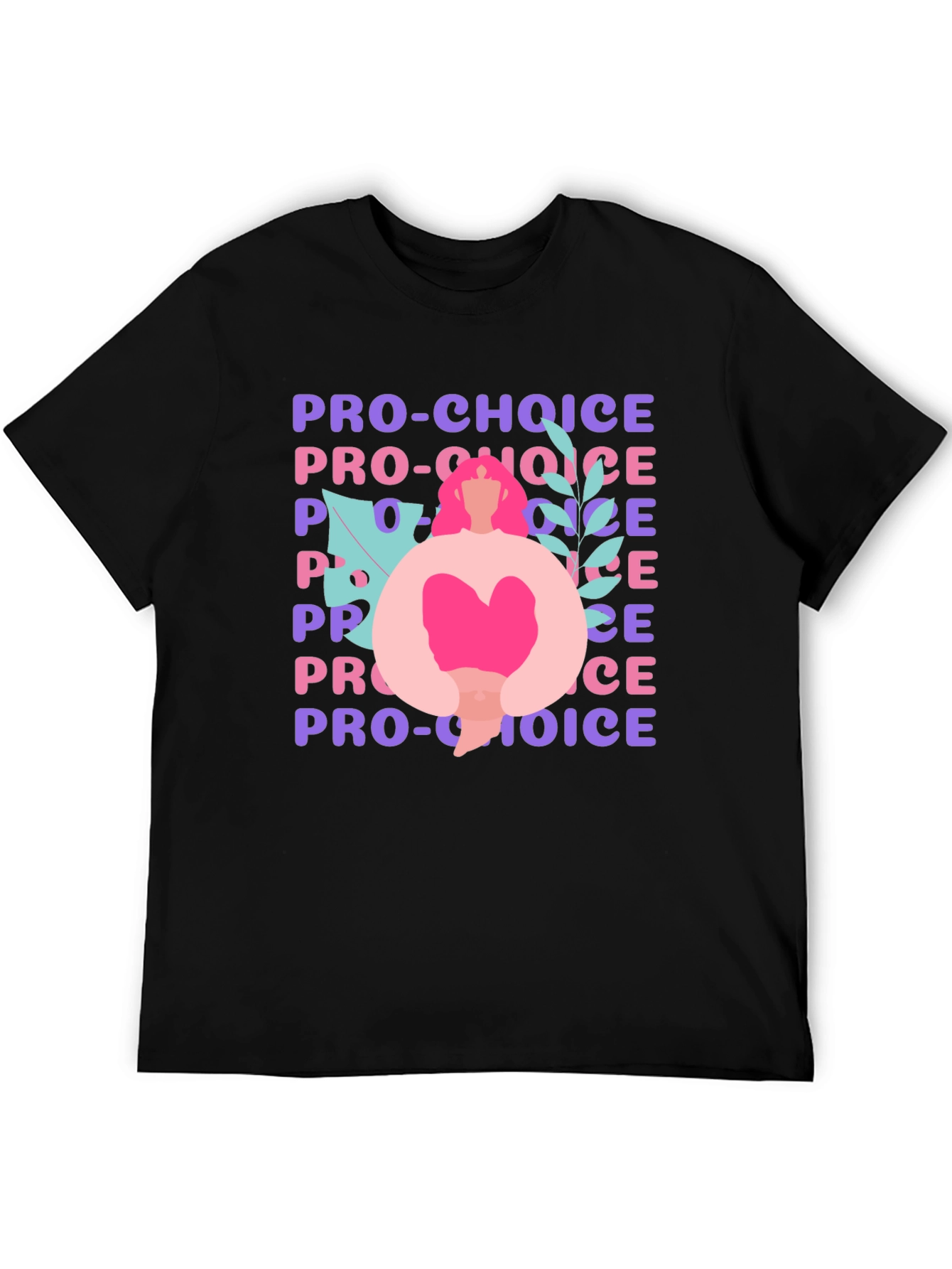 Camiseta Pro-Choice Negra - Diseño Gráfico Feminista