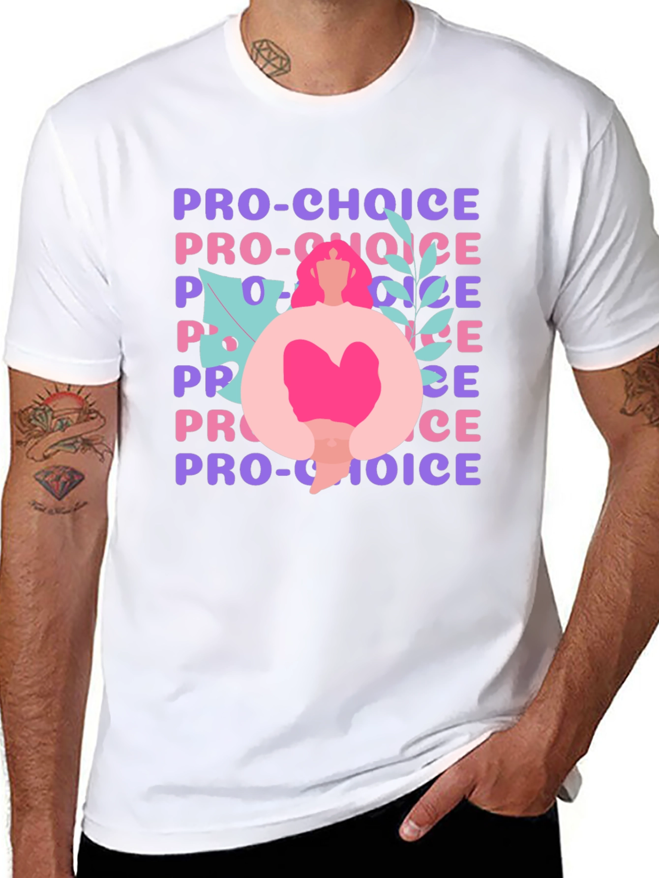 Camiseta Pro-Choice Negra - Diseño Gráfico Feminista