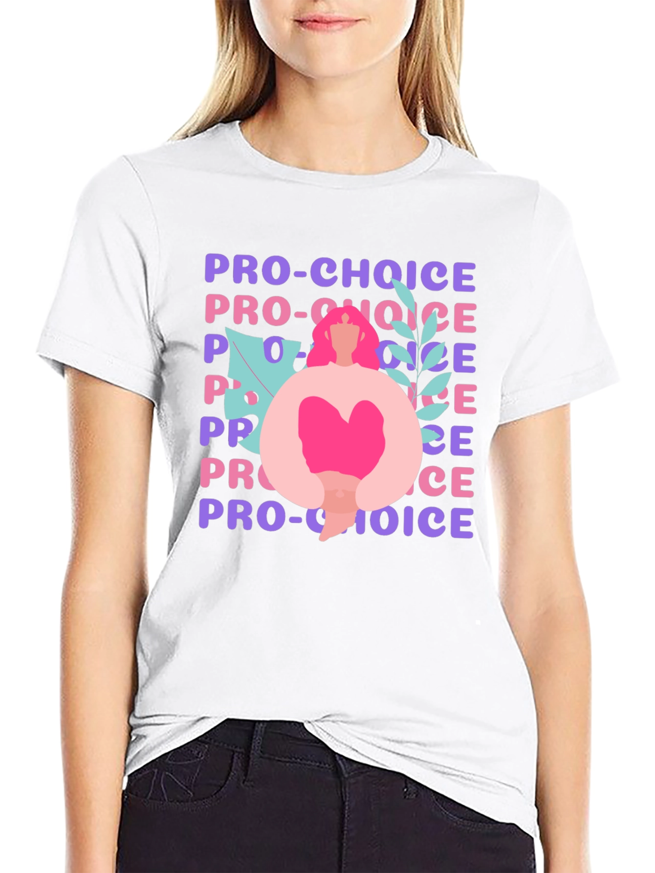 Camiseta Pro-Choice Negra - Diseño Gráfico Feminista
