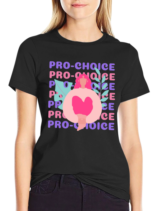 Camiseta Pro-Choice Negra - Diseño Gráfico Feminista