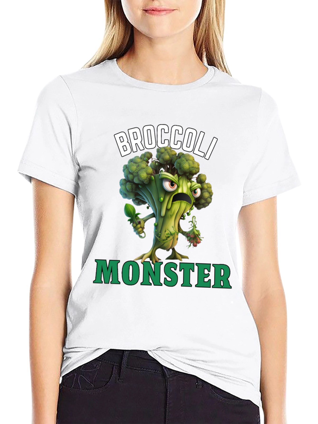 Camiseta Broccoli Monster - Divertida y Original