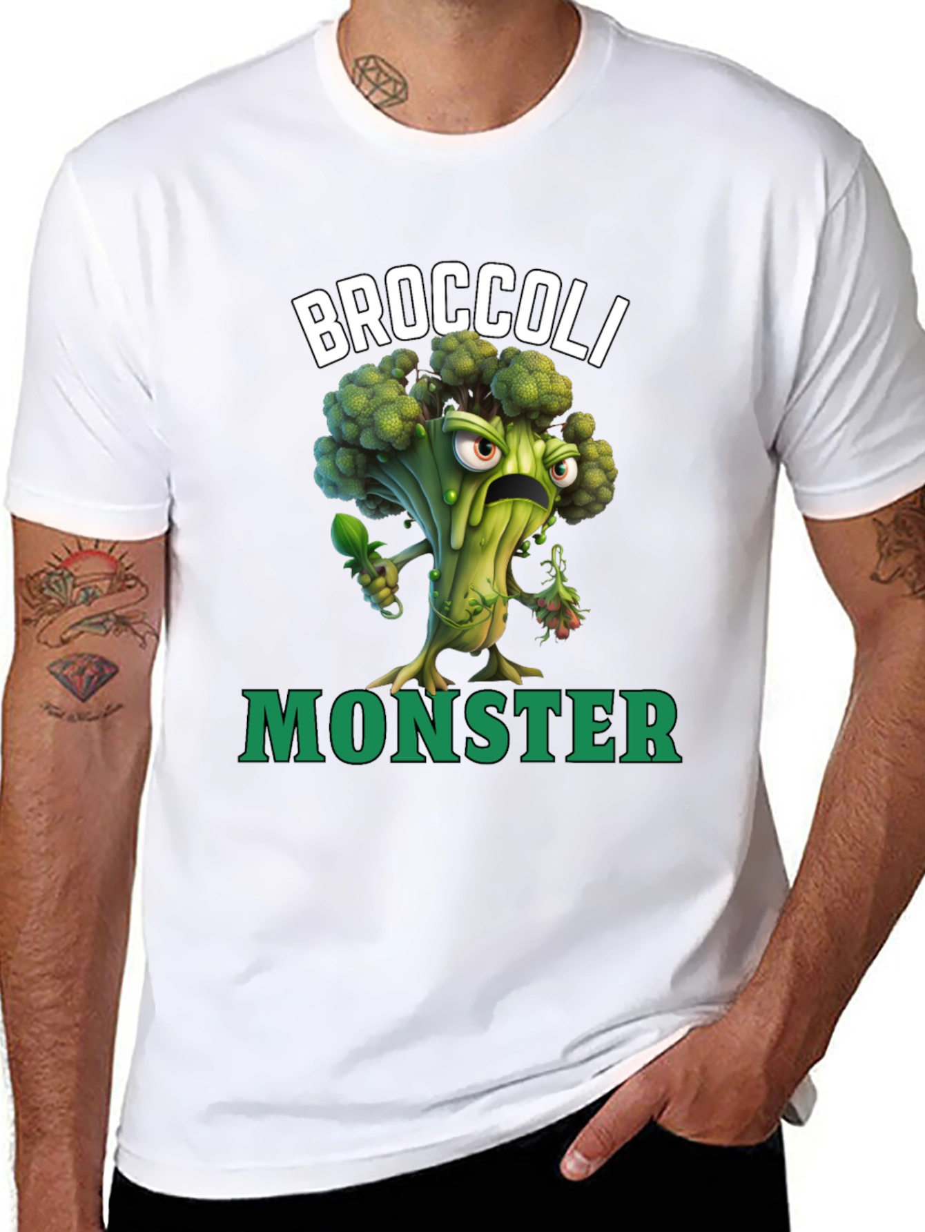Camiseta Broccoli Monster - Divertida y Original