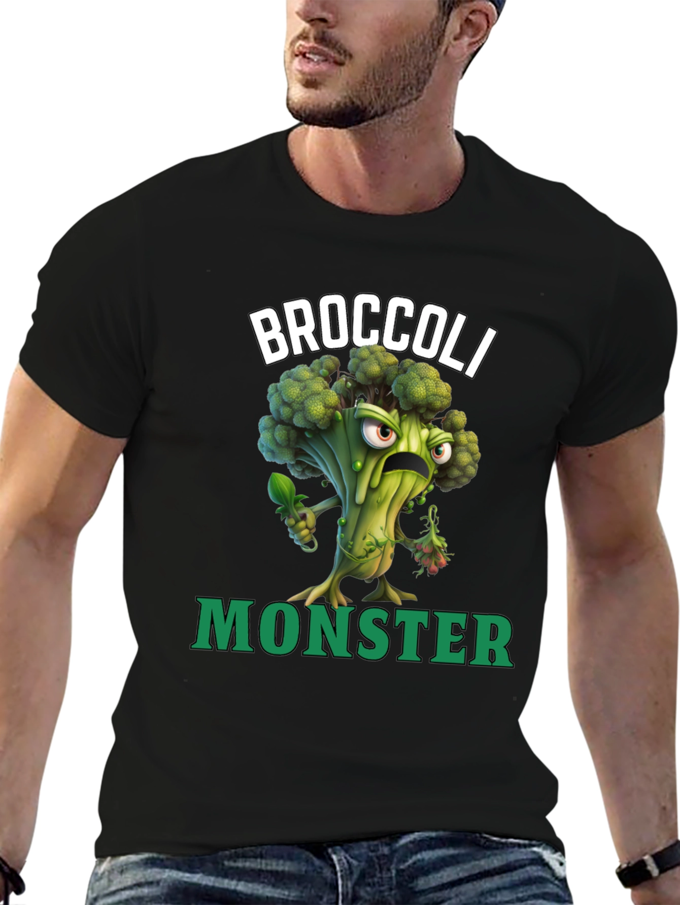 Camiseta Broccoli Monster - Divertida y Original