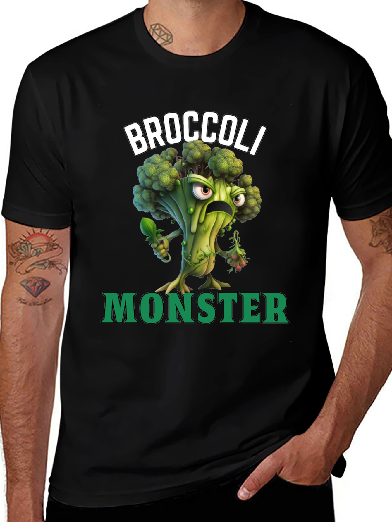 Camiseta Broccoli Monster - Divertida y Original