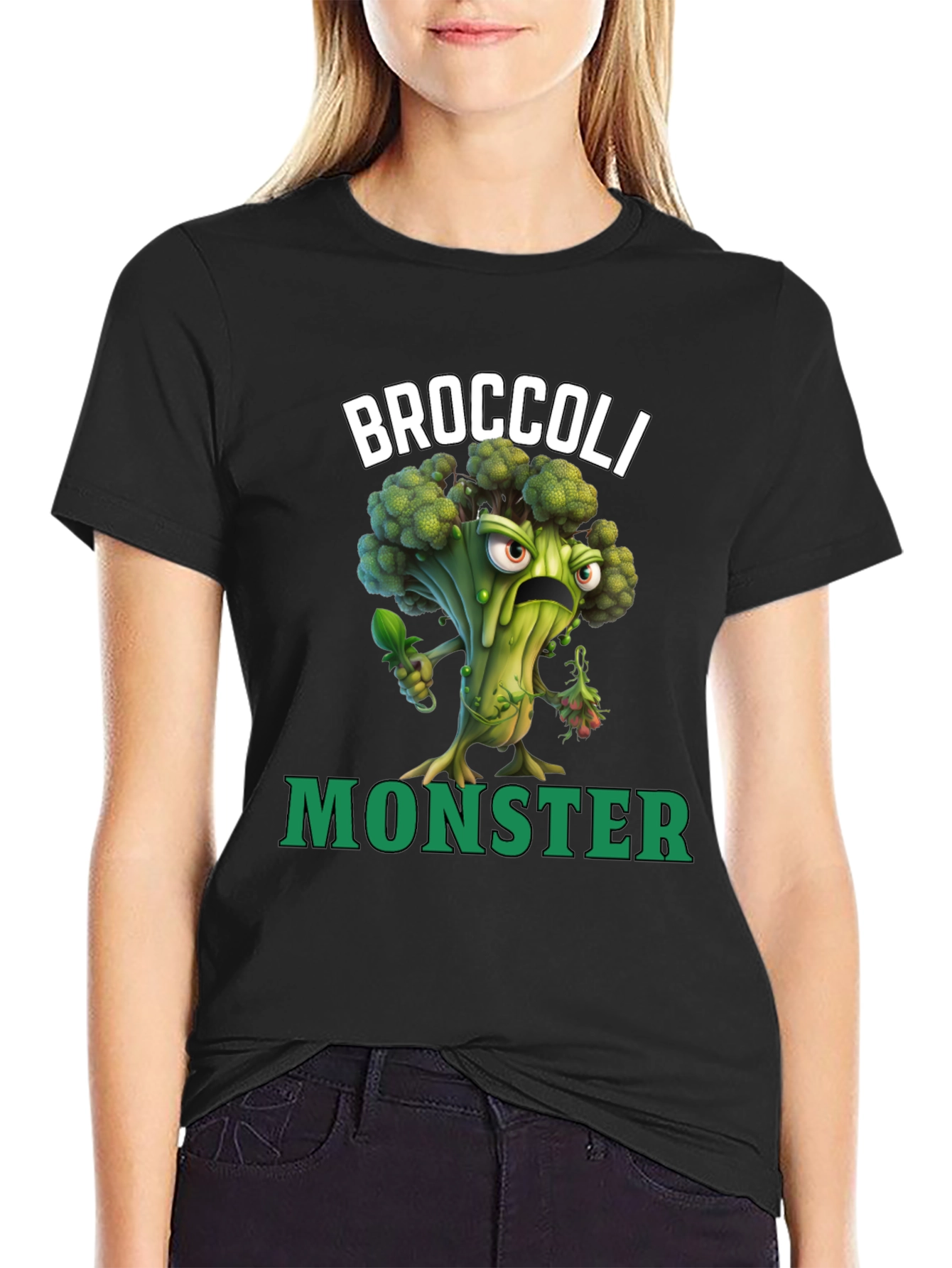 Camiseta Broccoli Monster - Divertida y Original