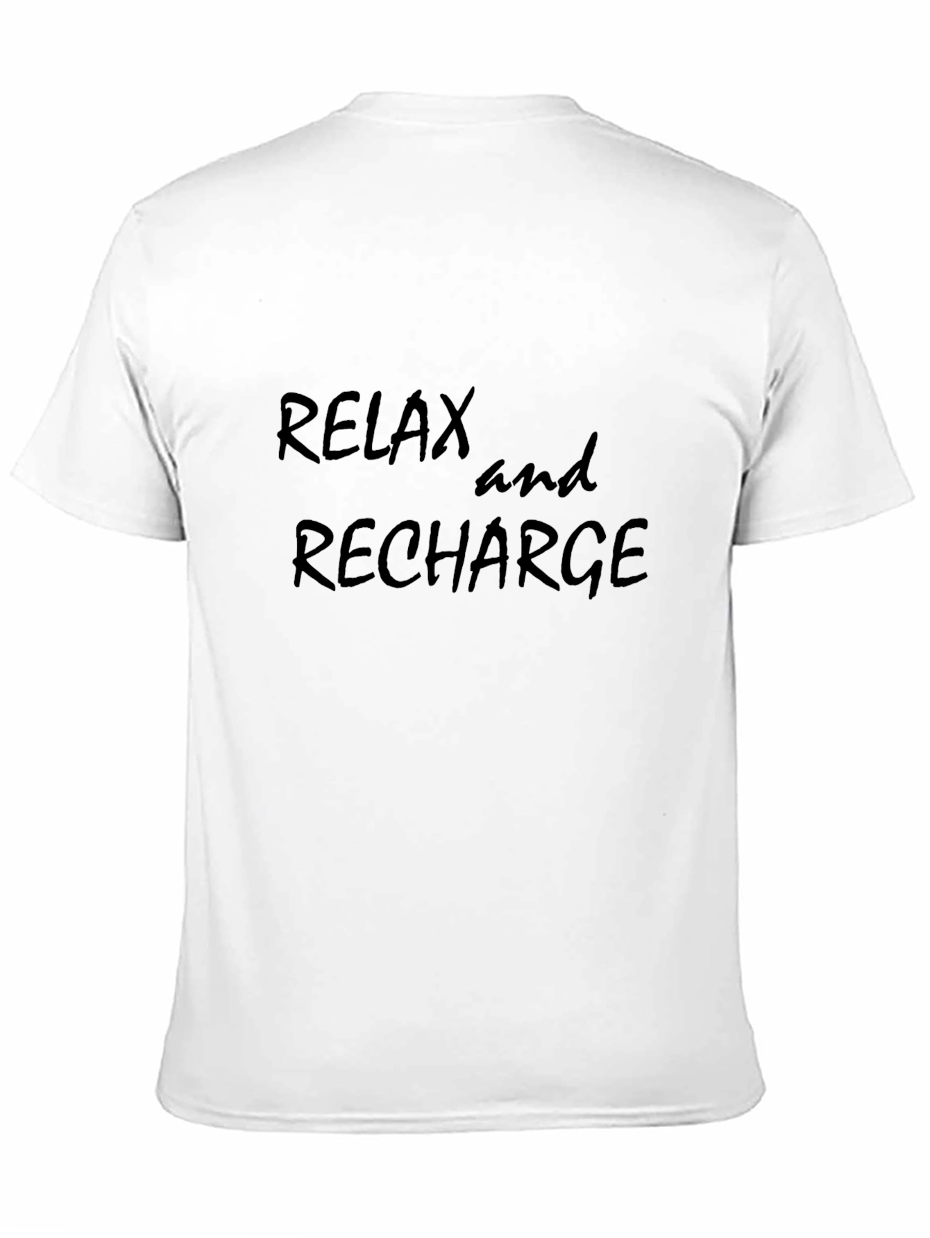 Camiseta Negra Relax and Recharge
