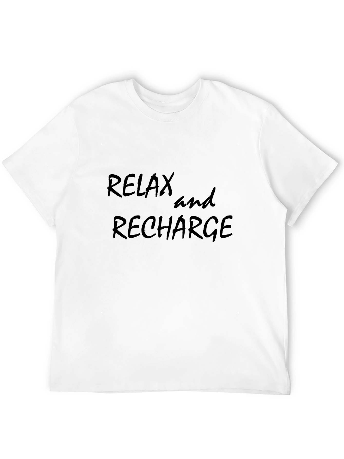 Camiseta Negra Relax and Recharge