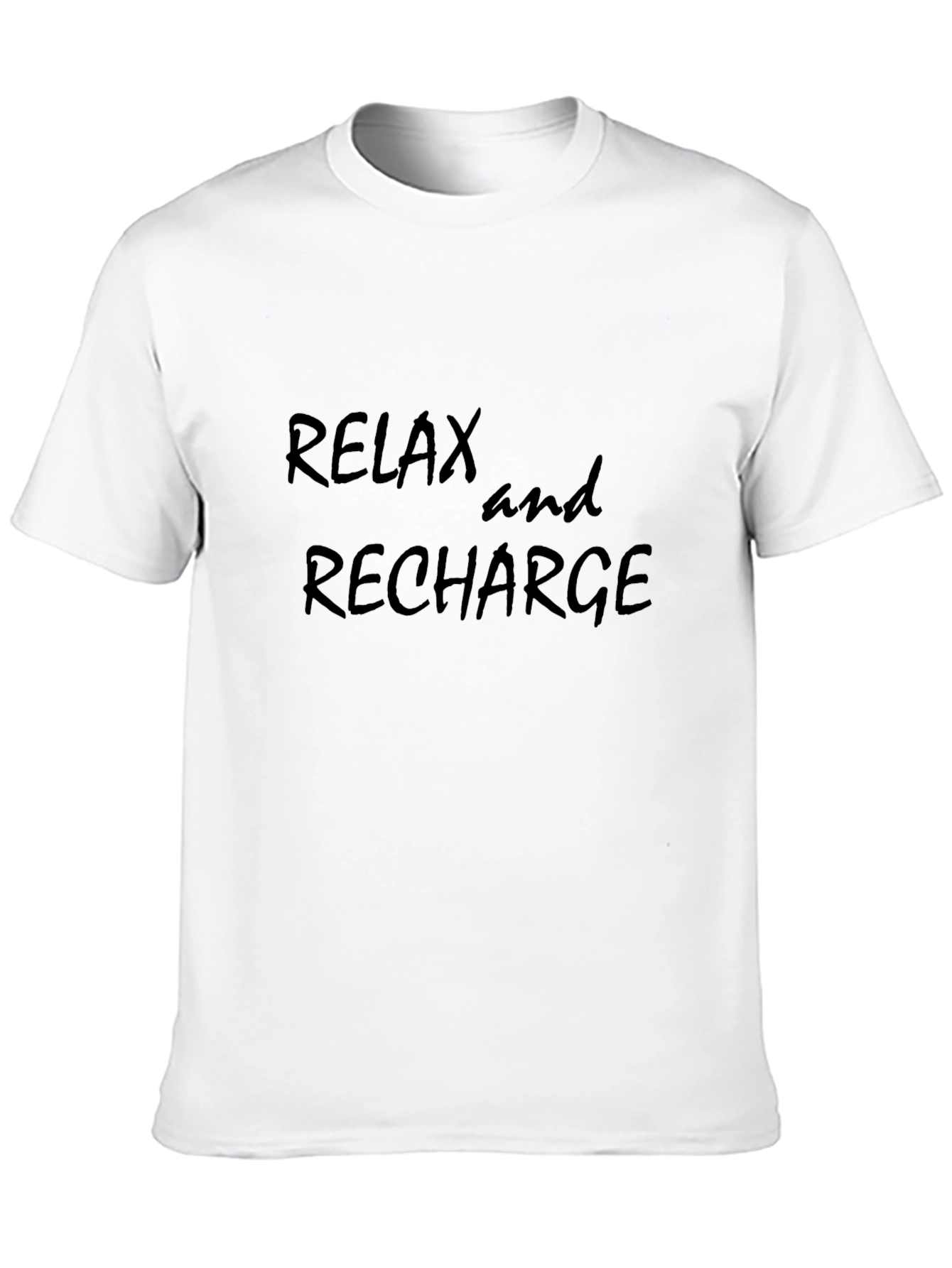 Camiseta Negra Relax and Recharge