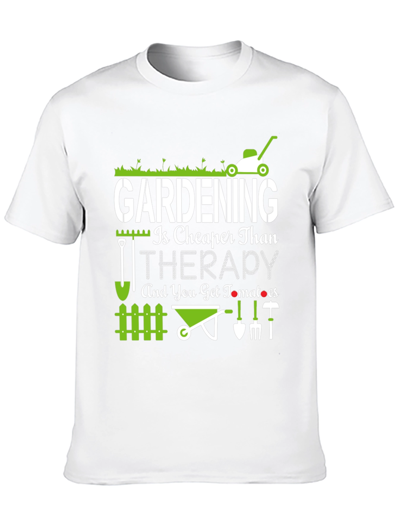 Camiseta La Jardinería es Más Barata que la Terapia