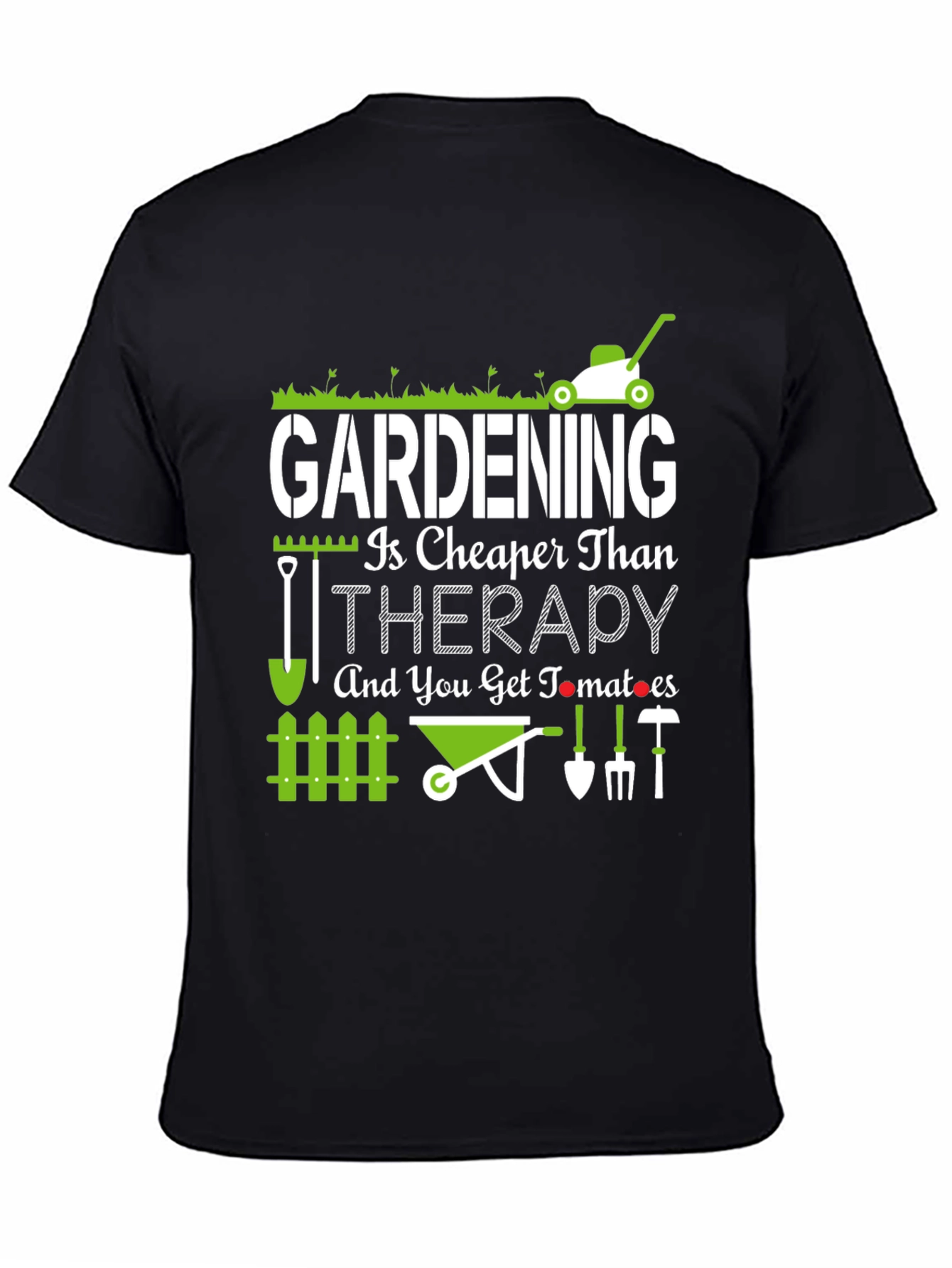 Camiseta La Jardinería es Más Barata que la Terapia