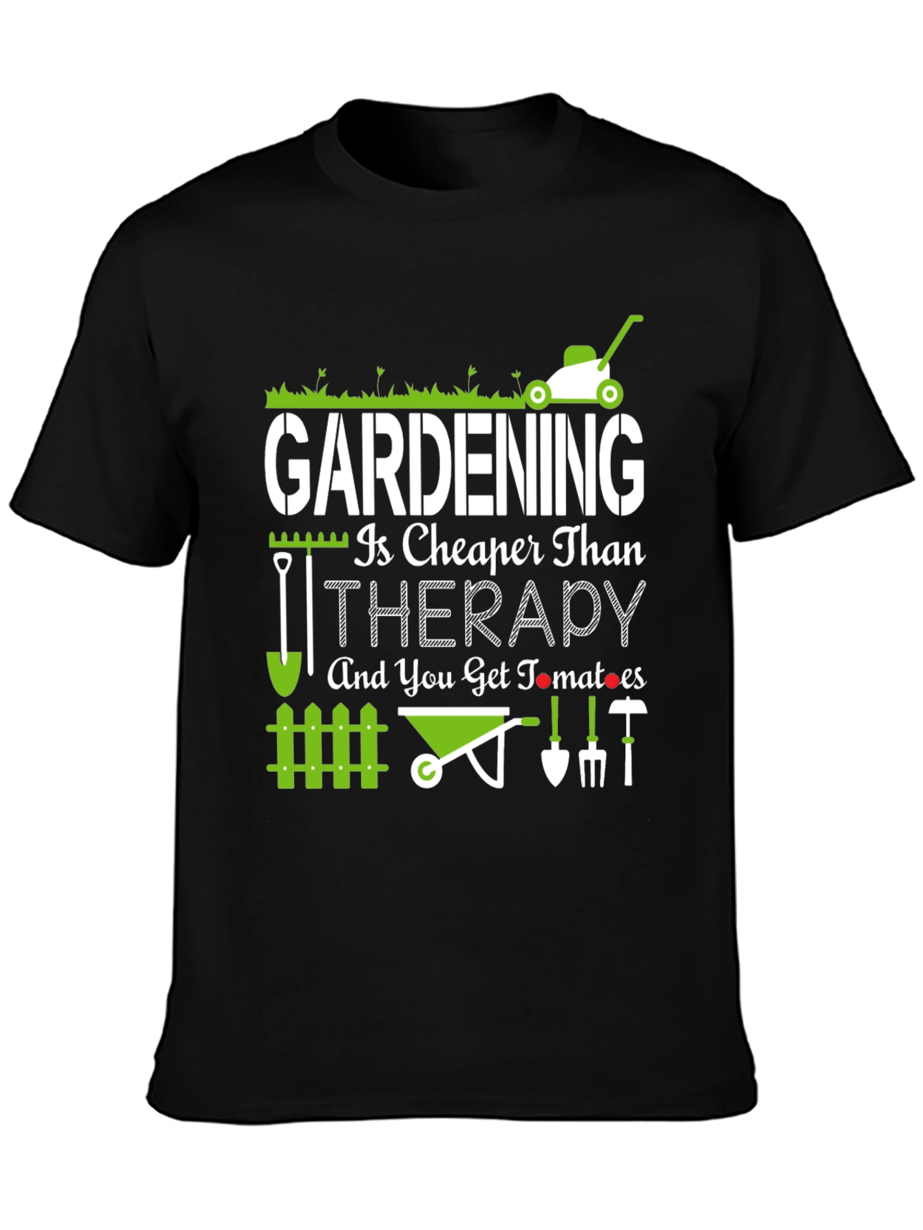 Camiseta La Jardinería es Más Barata que la Terapia