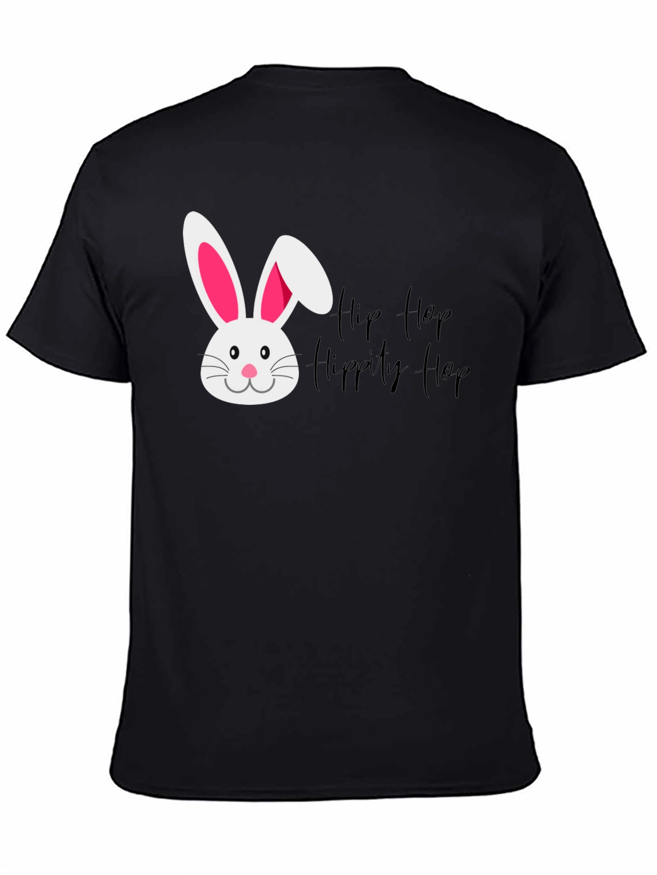 Camiseta Negra Conejo Hip Hop Hippity Hop Pascua
