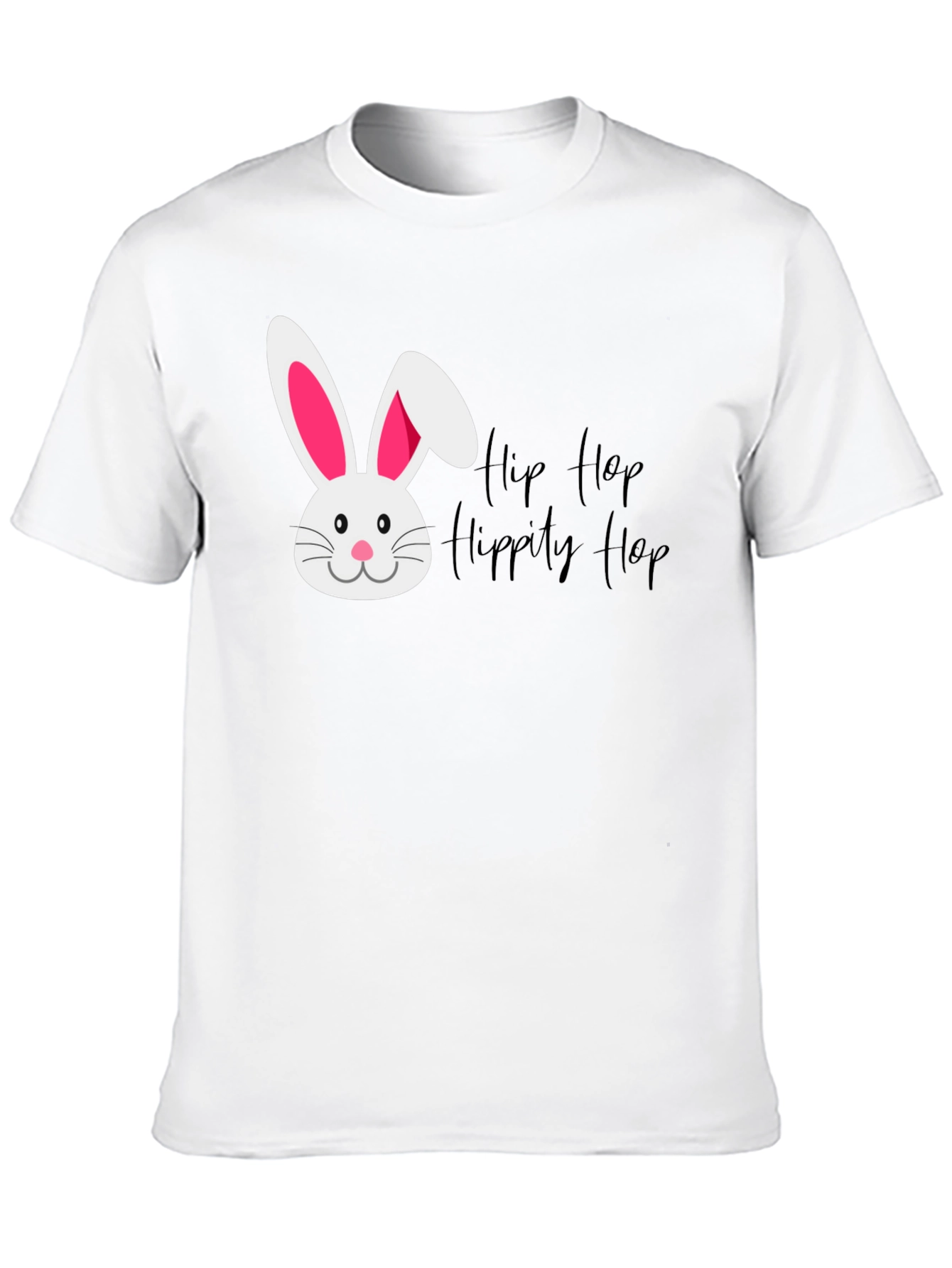 Camiseta Negra Conejo Hip Hop Hippity Hop Pascua