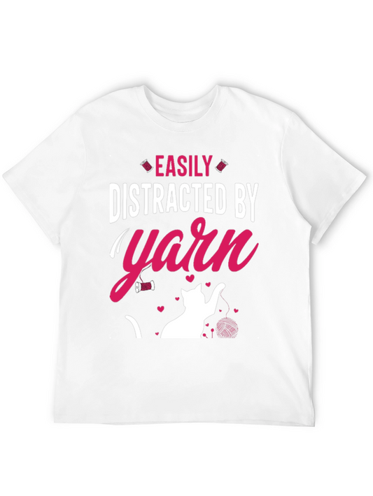 Camiseta Negra Yarn: Distracción con Estilo