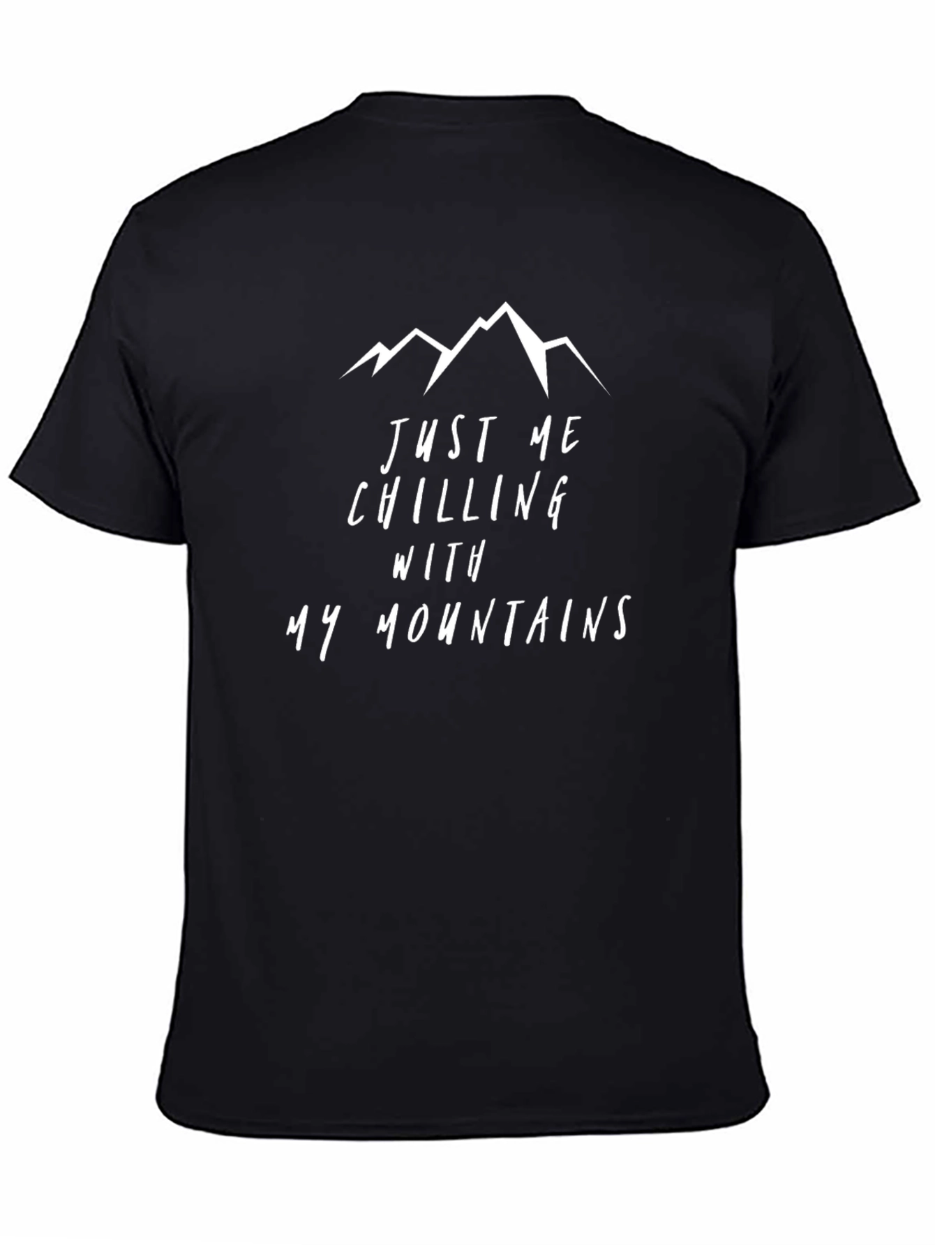 Camiseta Negra Chilling With My Mountains