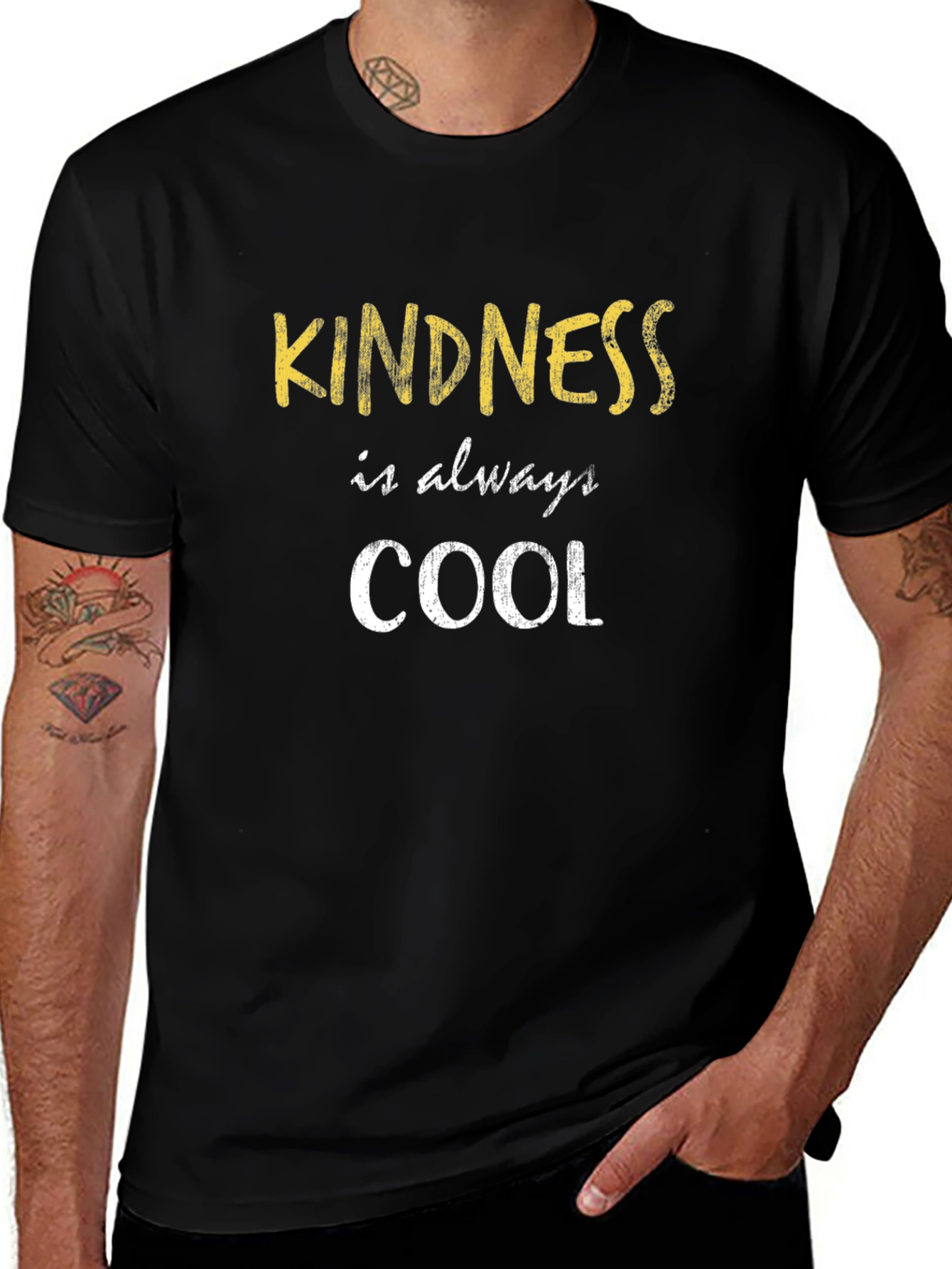 Camiseta Negra Kindness is always COOL
