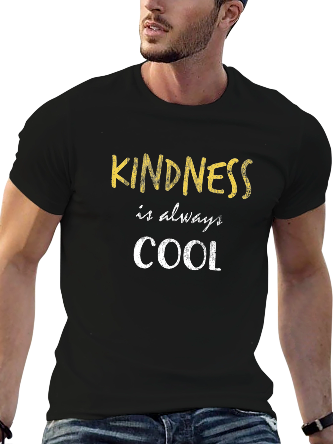 Camiseta Negra Kindness is always COOL