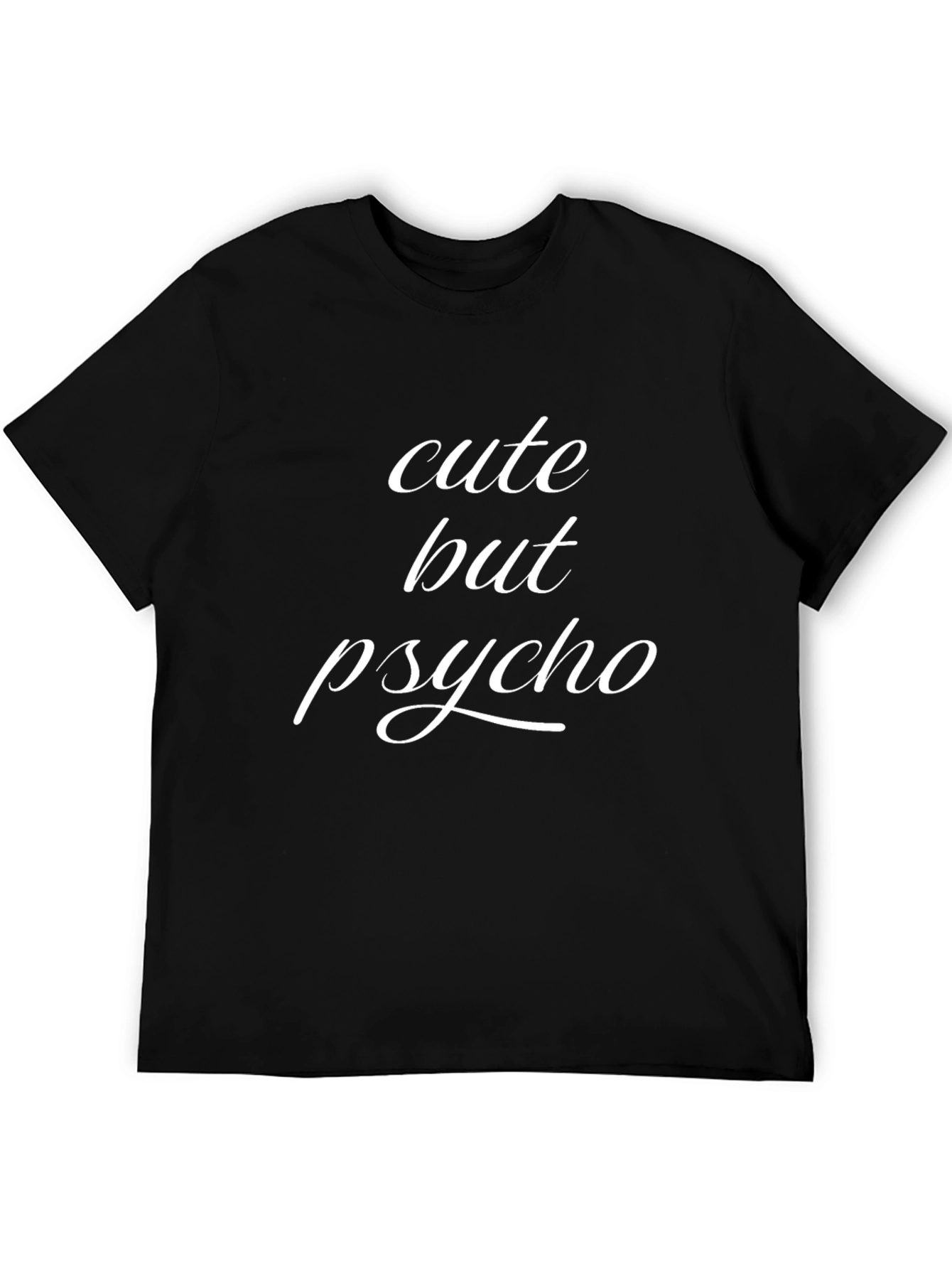 Camiseta Negra Cute But Psycho para Hombre