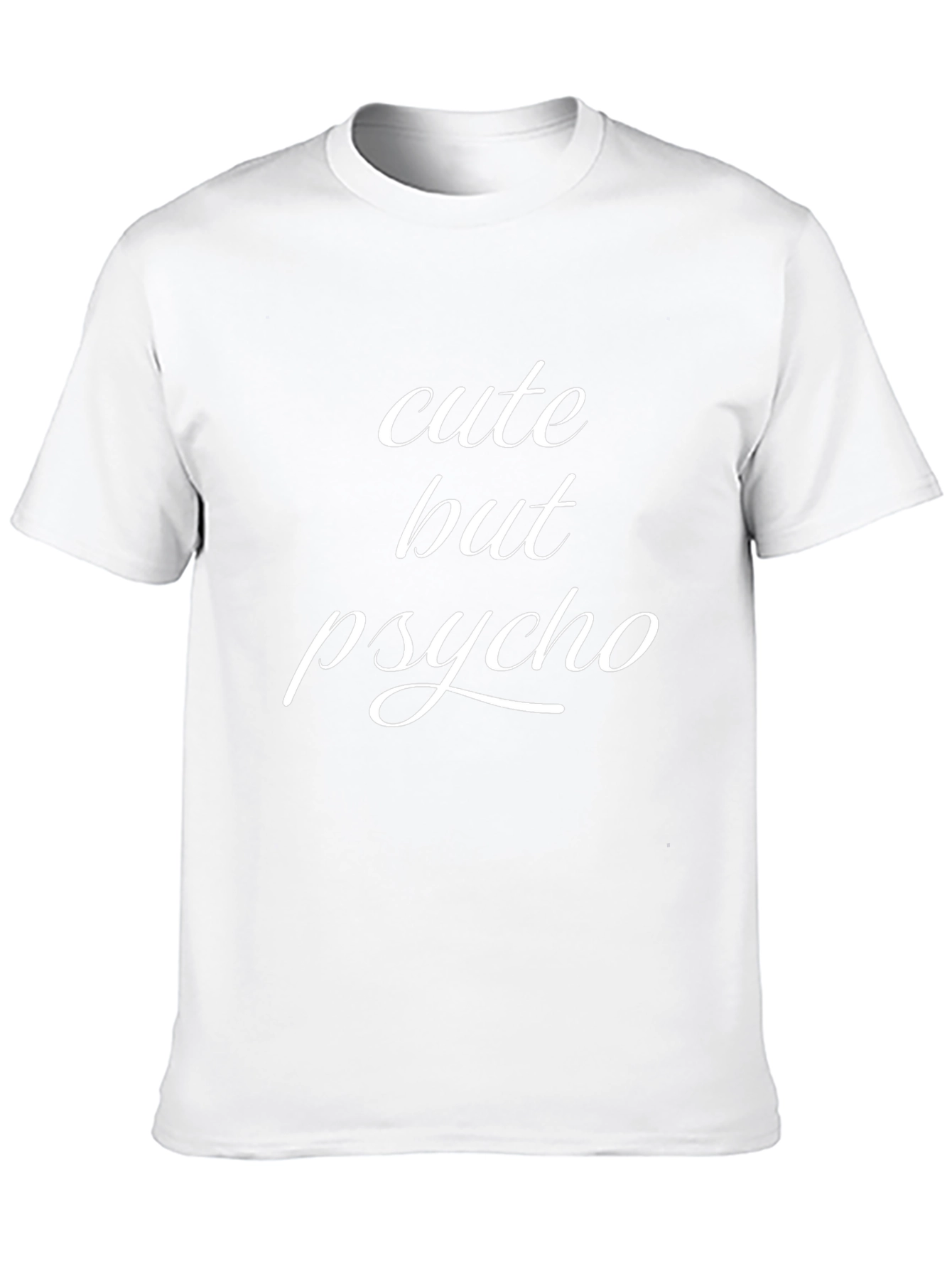 Camiseta Negra Cute But Psycho para Hombre