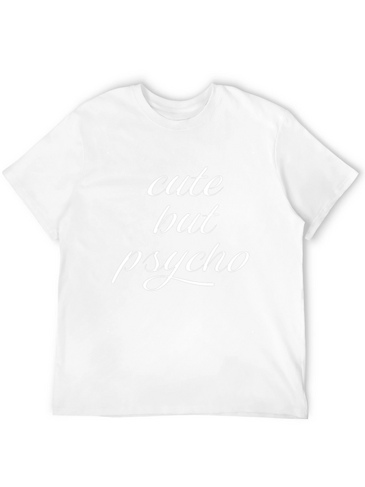 Camiseta Negra Cute But Psycho para Hombre