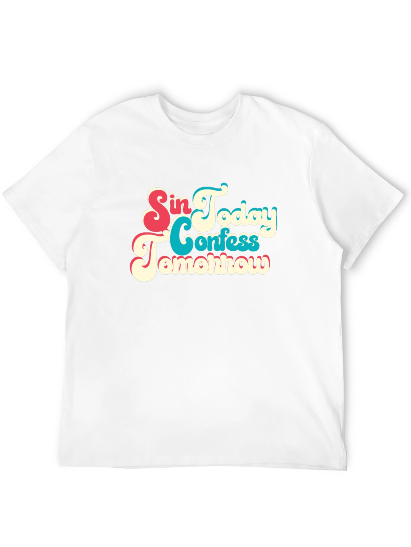 Camiseta Negra con Diseño Divertido: Peca Hoy Confiesa Mañana