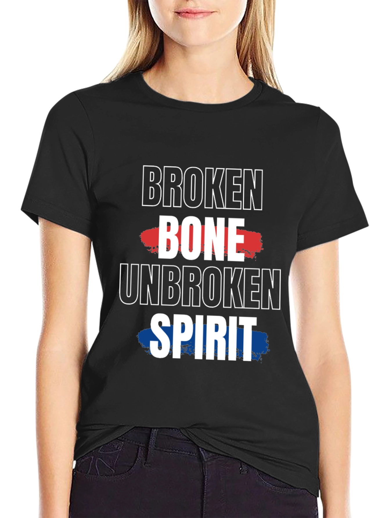 Camiseta Hueso Roto Espíritu Inquebrantable