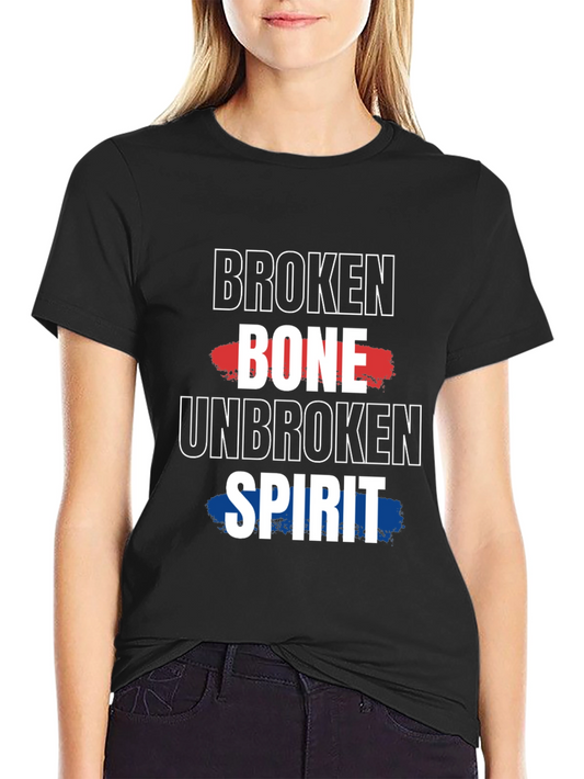 Camiseta Hueso Roto Espíritu Inquebrantable