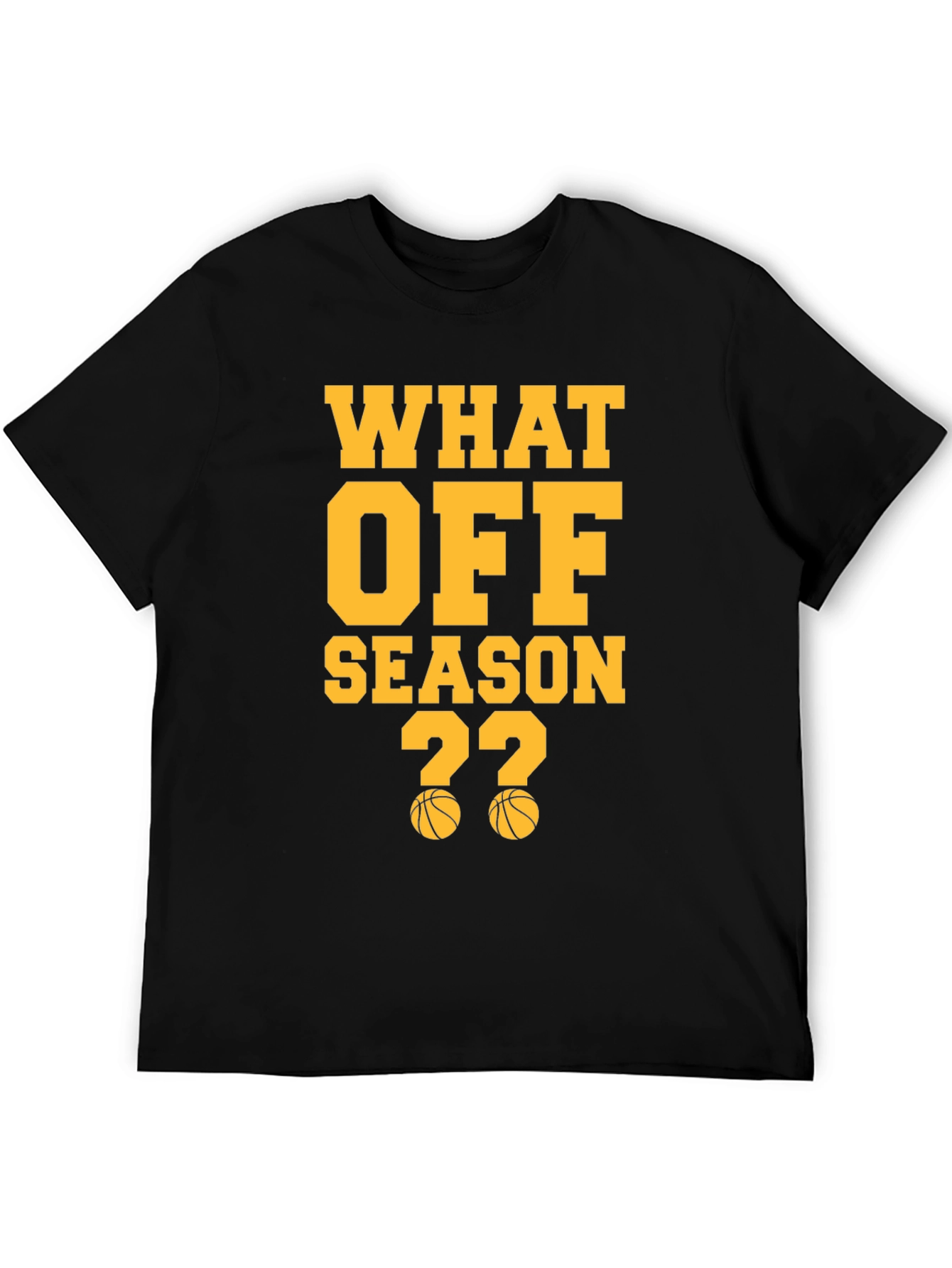 Camiseta Negra de Baloncesto: What Off Season ??