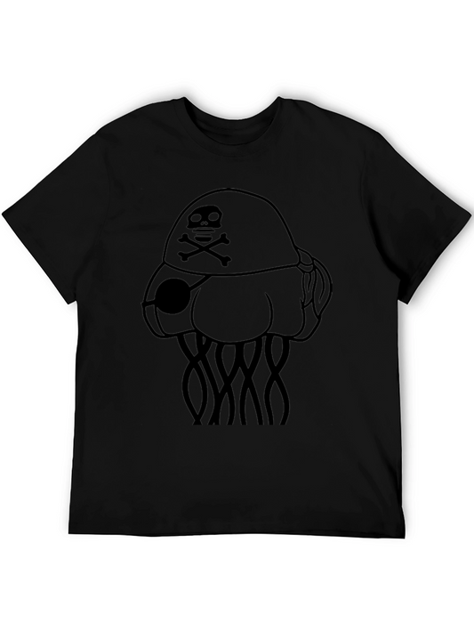 Camiseta Negra Pirata Medusa - Estilo Único