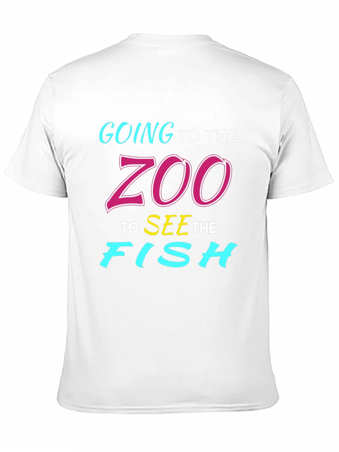 Camiseta Negra Vamos al Zoo a Ver Peces