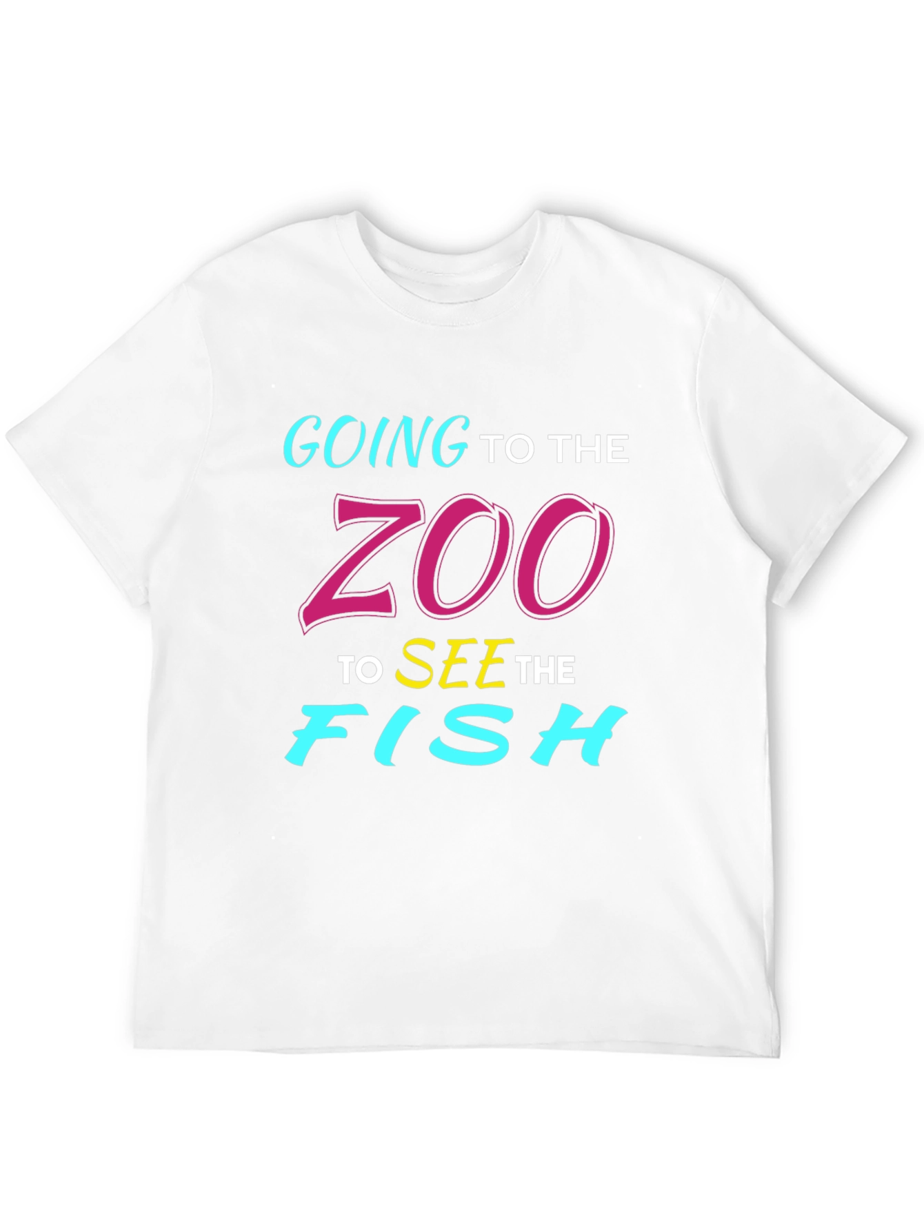 Camiseta Negra Vamos al Zoo a Ver Peces