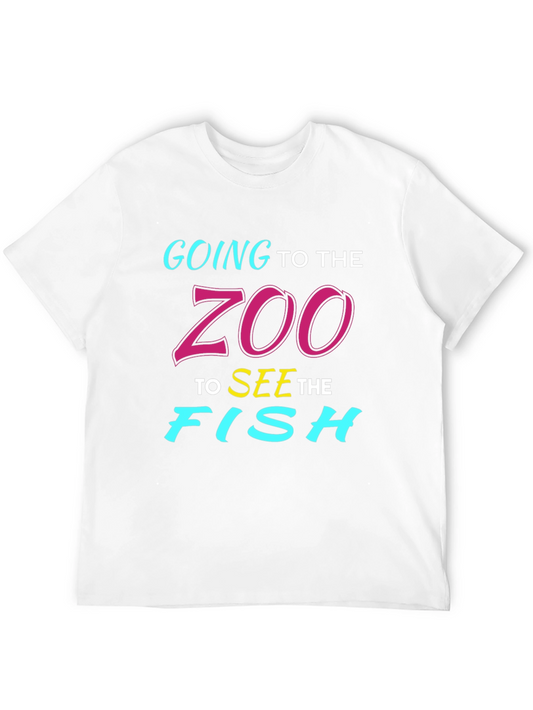 Camiseta Negra Vamos al Zoo a Ver Peces