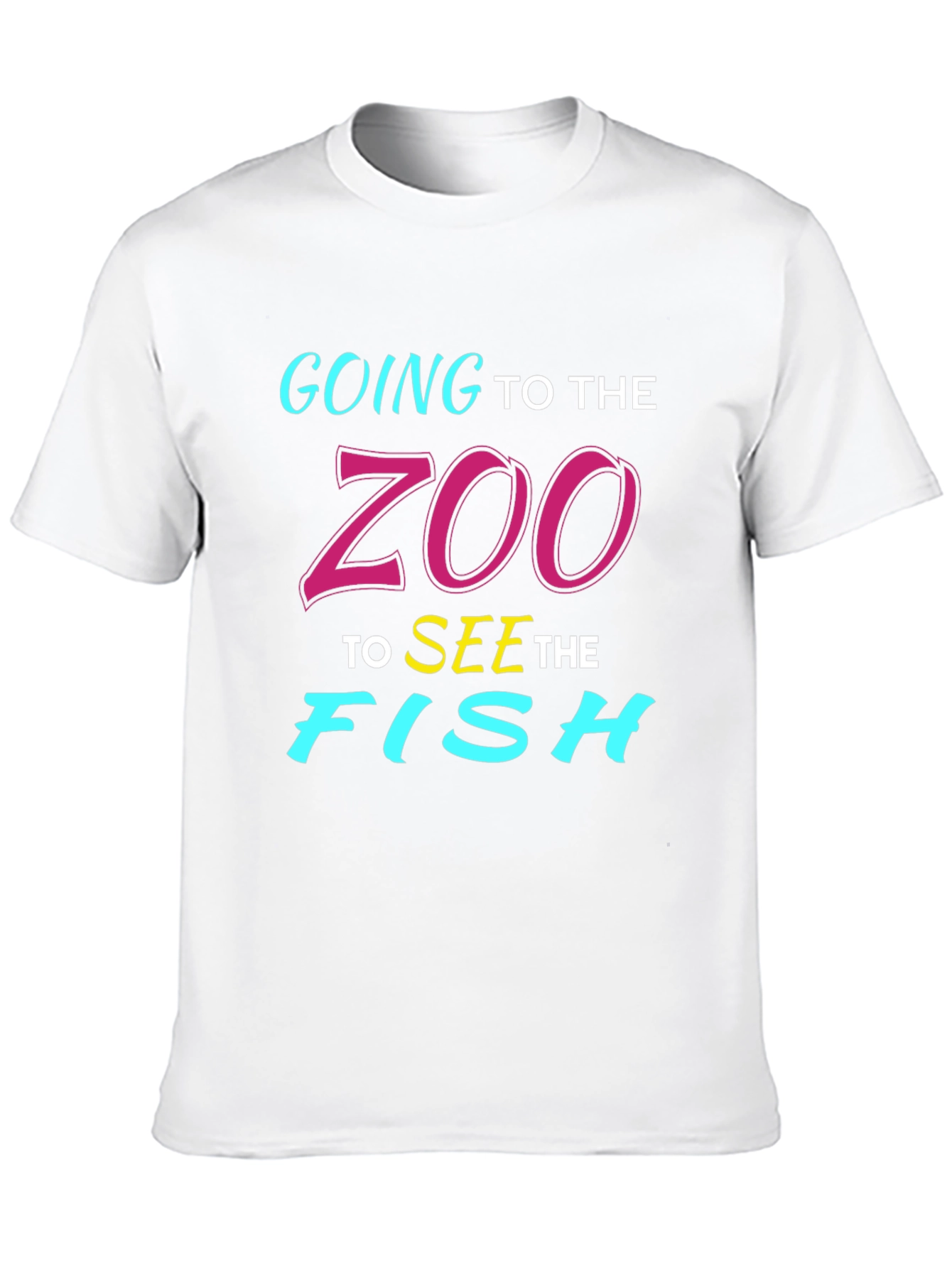 Camiseta Negra Vamos al Zoo a Ver Peces