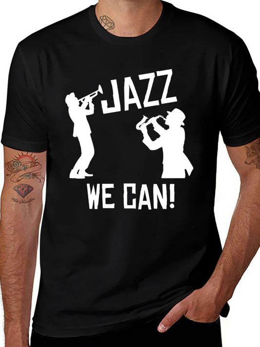 Camiseta Negra Jazz para Hombre