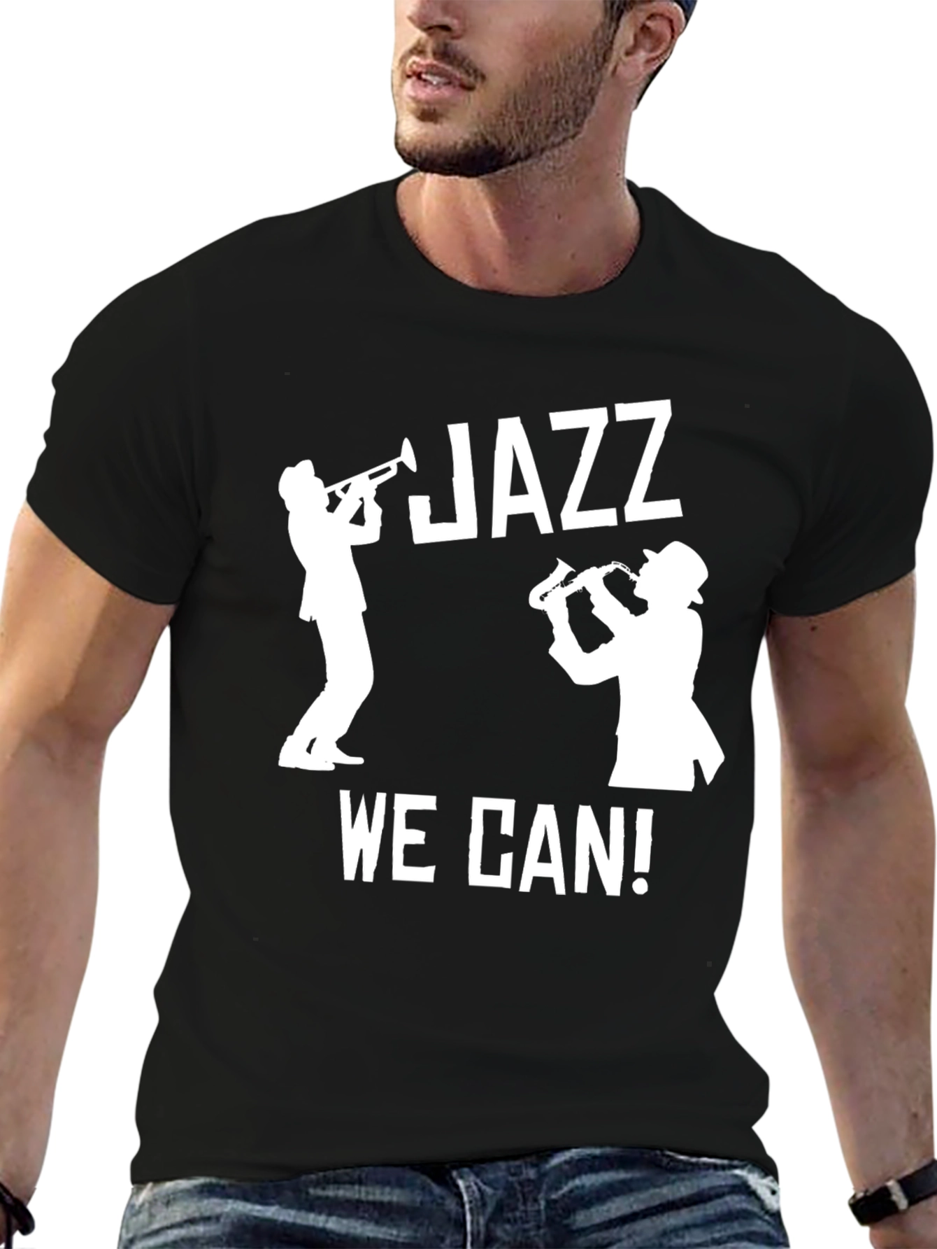 Camiseta Negra Jazz para Hombre