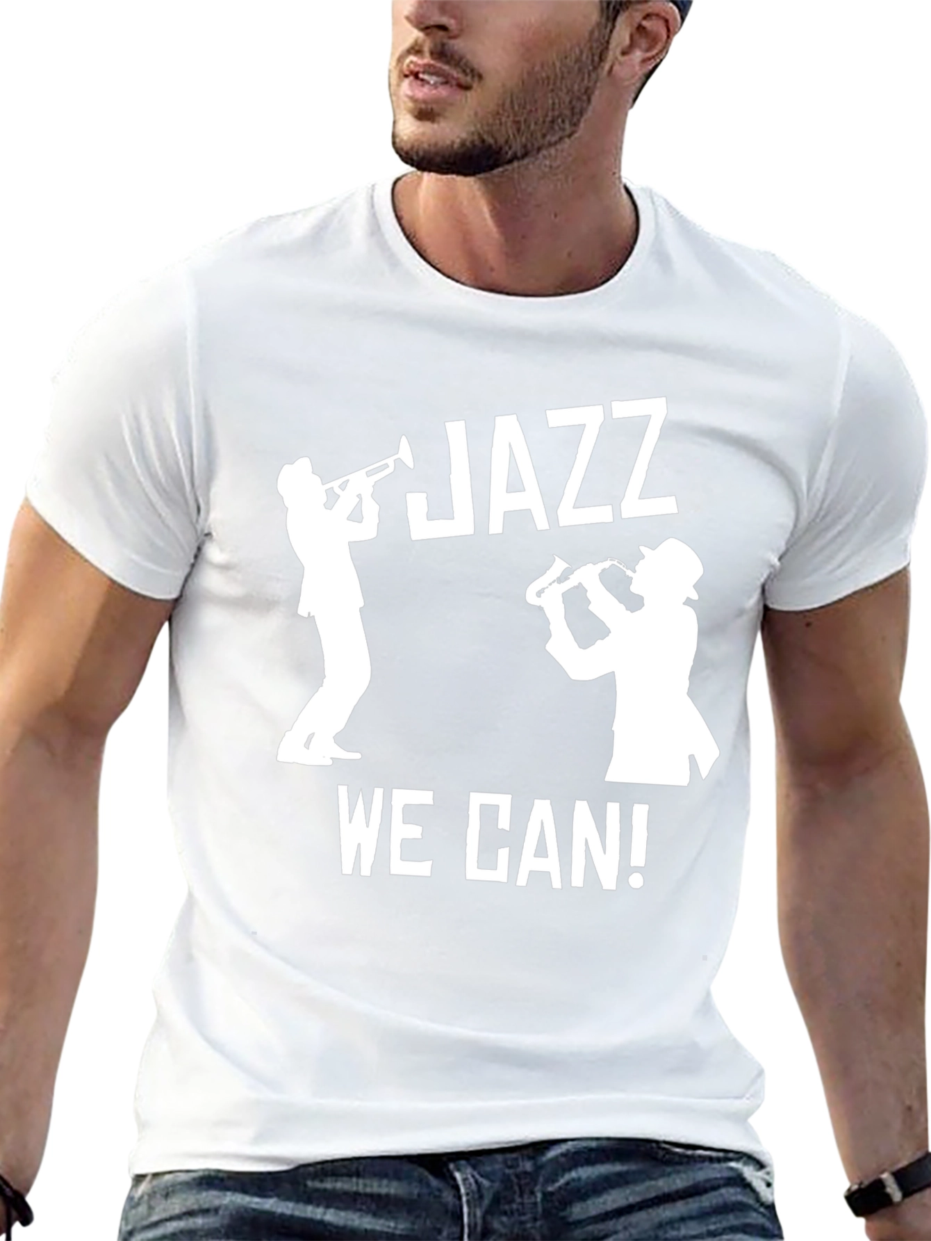 Camiseta Negra Jazz para Hombre