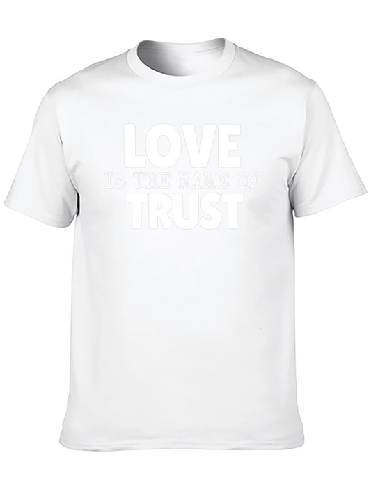Camiseta Negra Love Is The Name Of Trust
